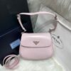 Bolsa Prada Cleo com Aba - Rosa Claro