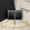 Bolsa Saint Laurent Tiracolo Kate Pequena - Preto/Dourado