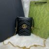 Bolsa GG Bucket Marmont Mini - Preto/Dourado