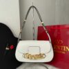 Bolsa Valentino Garavani Vlogo Chain - Branco/Dourado