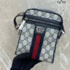 Bolsa Gucci Tiracolo Ophidia - Bege/Azul Marinho