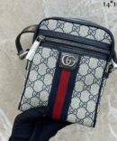 Bolsa Gucci Tiracolo Ophidia - Bege/Azul Marinho