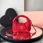 Bolsa Miu Miu Hobo Wander - Vermelho