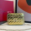 Bolsa Valentino Rockstud Spike - Vermelho/Dourado