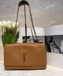 Bolsa Saint Laurent Kate Dupla Face - Marrom