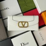 Carteira Valentino Vlogo - Branco/Dourado