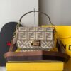 Bolsa Fendi Baguete FF - Marrom