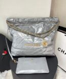 Bolsa Chanel 22 Grande - Cinza Claro