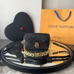 Bolsa LV Pochette Métis East West Empreinte-Preto