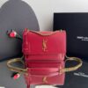 Bolsa YSL Sunset-Vinho/Dourado