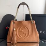 Bolsa Gucci Soho Shoulder Chain - Marrom