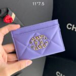 Carteira Chanel Porta Cartão-Lilãs