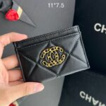 Carteira Chanel Porta Cartão- Preto