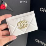 Carteira Chanel Porta Cartão-Branco