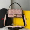 Bolsa Fendi Baguete FF - Rosa