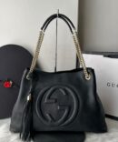 Bolsa Gucci Soho Shoulder Chain - Preto