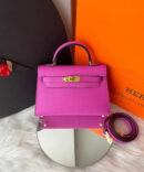 Bolsa Hermes Kelly Mini 20 - Fúcsia