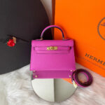 Bolsa Hermes Kelly Mini 20 - Fúcsia