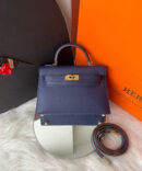 Bolsa Hermes Kelly Mini 20 - Azul Escuro