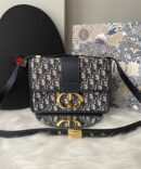 Bolsa Dior Montaigne 30 Preto/Cinza