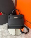 Bolsa Hermes Kelly Mini 20 - Preto/Prata