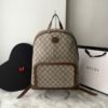 Mochila Gucci Interlock - Bege/Marrom