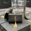 Bolsa YSL Kate com Tassel - Preto/Dourado