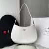 Bolsa Prada Cleo Couro Escovado - Branco