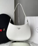 Bolsa Prada Cleo Couro Escovado - Branco