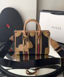 Bolsa Gucci Duffle - Preto/Marrom