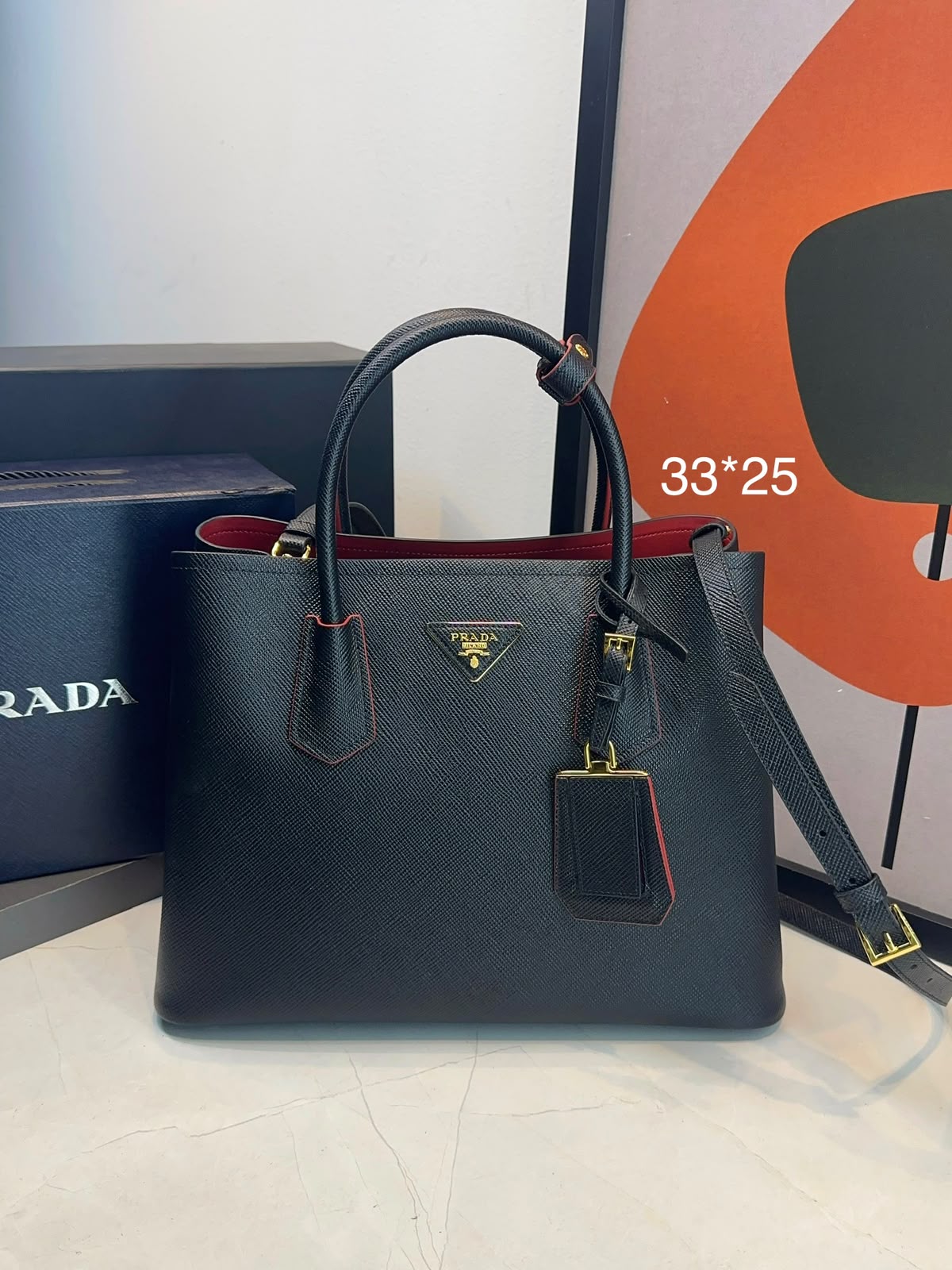 Bolsa Prada Double G Saffiano-Oferta