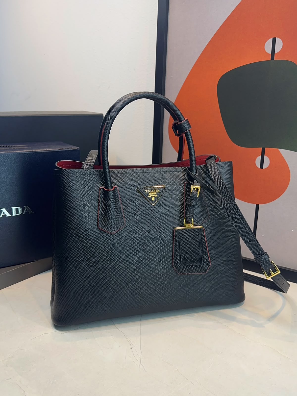 Bolsa Prada Double G Saffiano-Oferta - Imagem 3