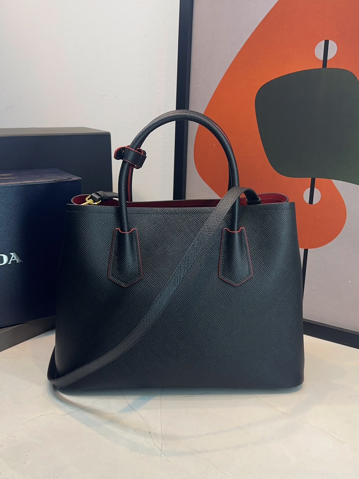 Bolsa Prada Double G Saffiano-Oferta - Imagem 4