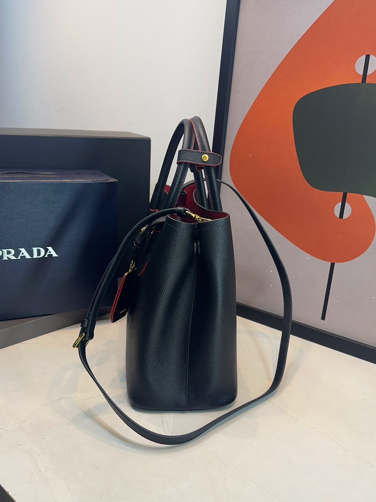 Bolsa Prada Double G Saffiano-Oferta - Imagem 5