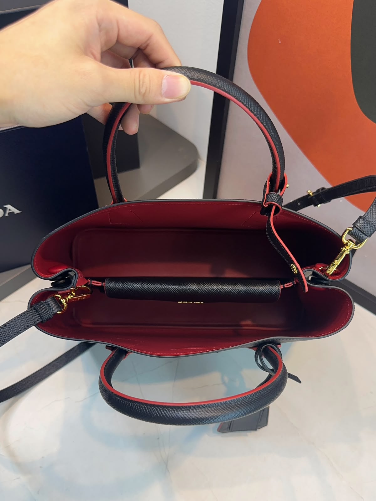 Bolsa Prada Double G Saffiano-Oferta - Imagem 8