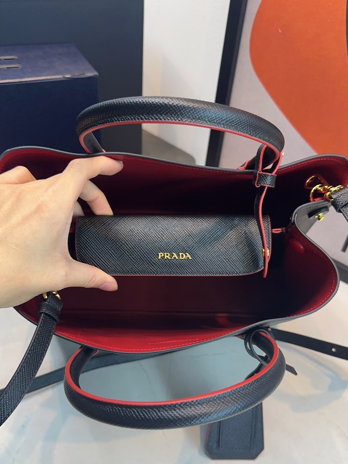 Bolsa Prada Double G Saffiano-Oferta - Imagem 12