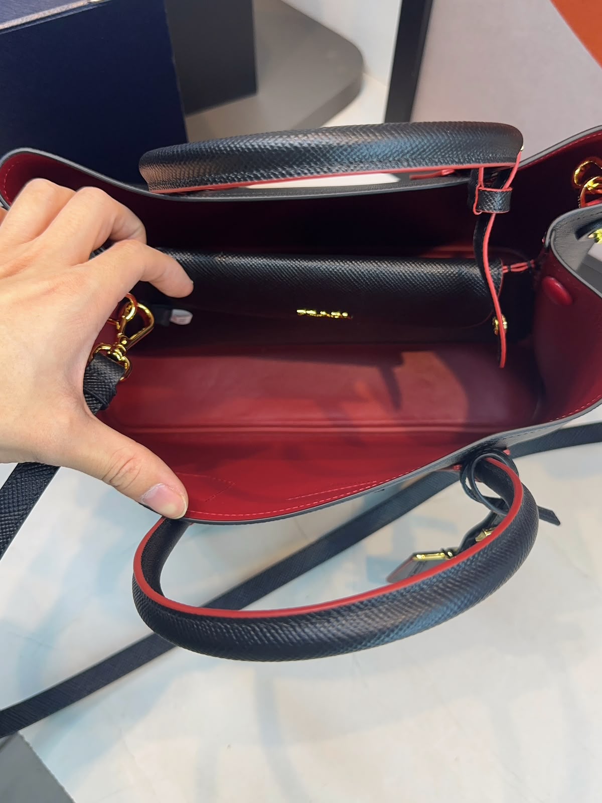 Bolsa Prada Double G Saffiano-Oferta - Imagem 13