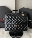 Mochila Chanel Couro Envernizado G