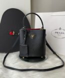 Bolsa Prada Panier Saffiano P -  Preto