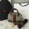 Bolsa Gucci Ophidia GG Mini - Bege/Marrom