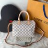 Bolsa LV Speedy Damier 30 -  Branco/Azul