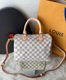 Bolsa LV Speedy Damier 25 -  Branco/Azul