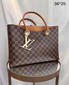 Bolsa LV Riverside Damier-Caramelo