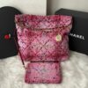 Bolsa Chanel 22 Tweed Rosa