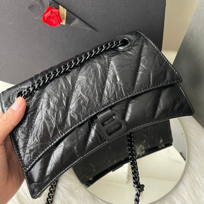 Bolsa Balenciaga Crush P Black
