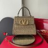 Bolsa Valentino Garaveni VSLing - Bege/Dourado