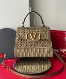 Bolsa Valentino Garaveni VSLing - Bege/Dourado