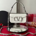 Bolsa- Valentino Locò Vlogo com Cristais - Branco