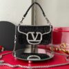 Bolsa Valentino Locò Bordada -  Preto