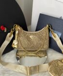 Bolsa Prada Re-Edition 2005 - Dourado